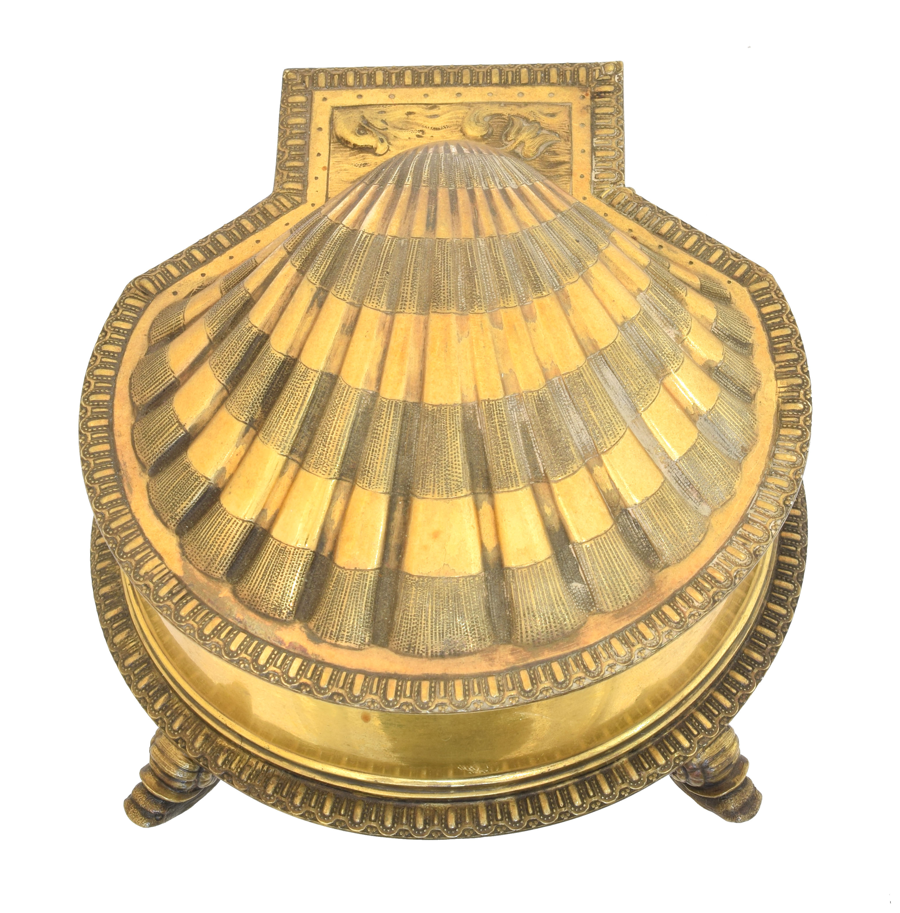 Garrard & Co silver gilt shell dish