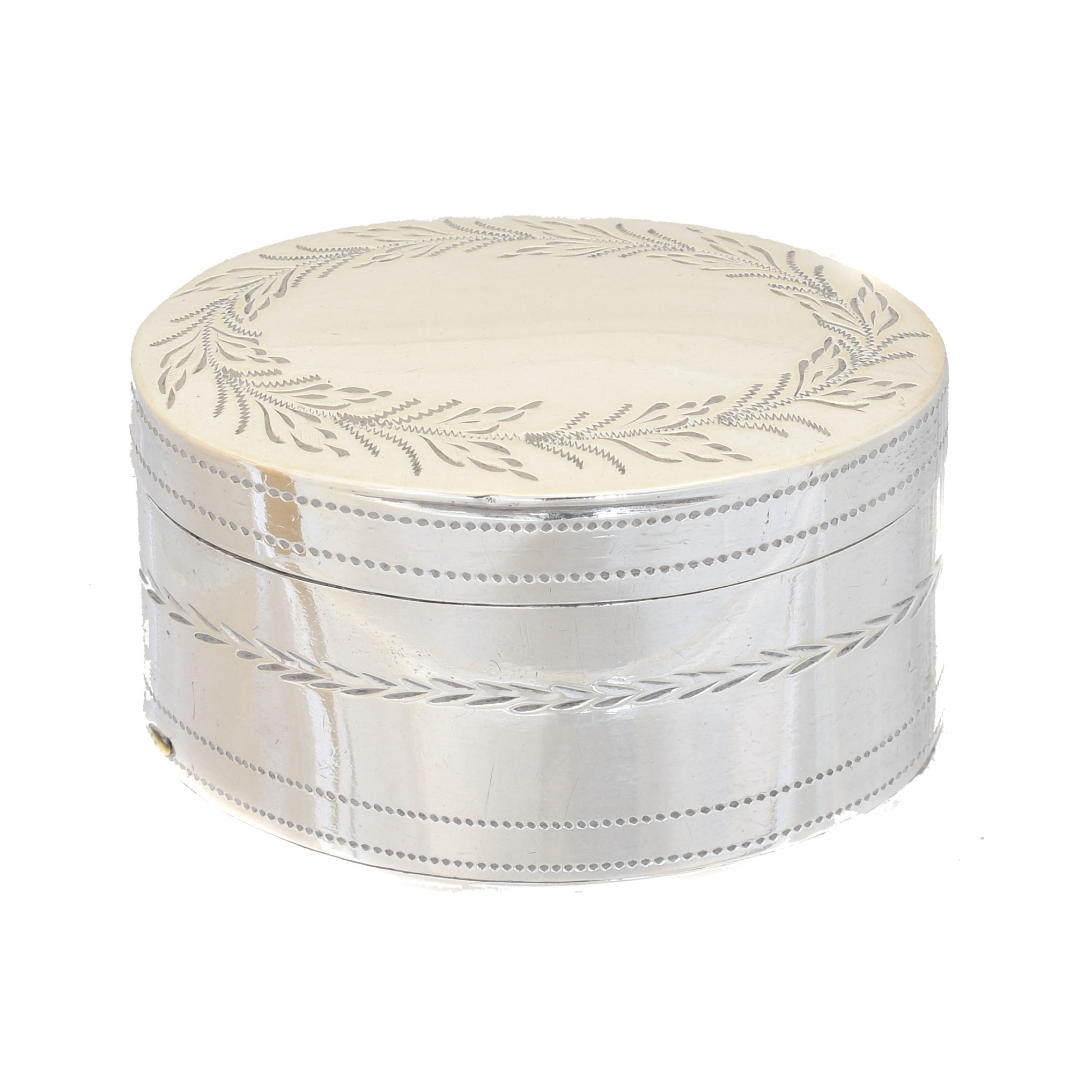 Samuel Pemberton oval silver nutmeg grater
