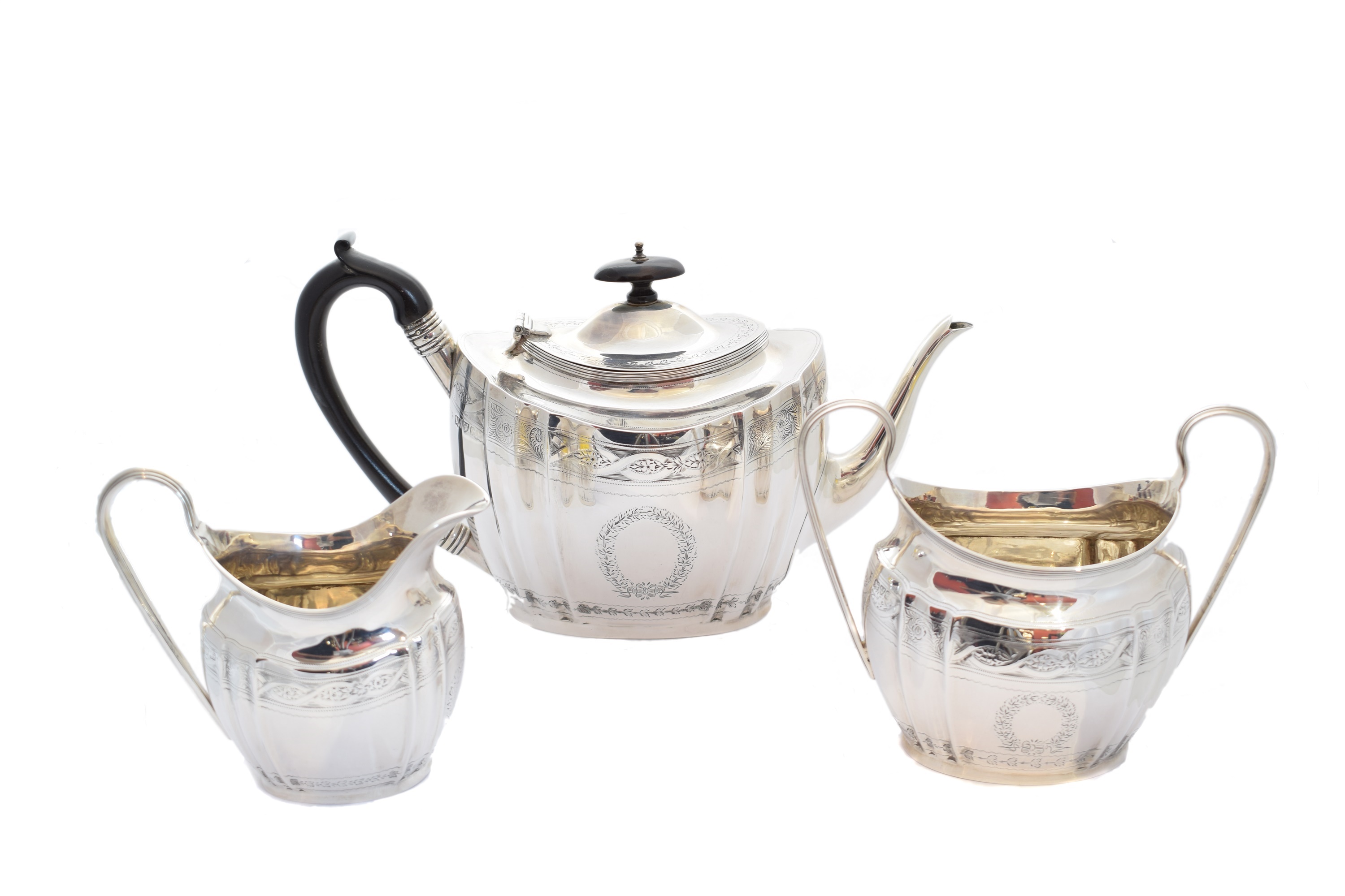 Nathan & Hayes silver tea set