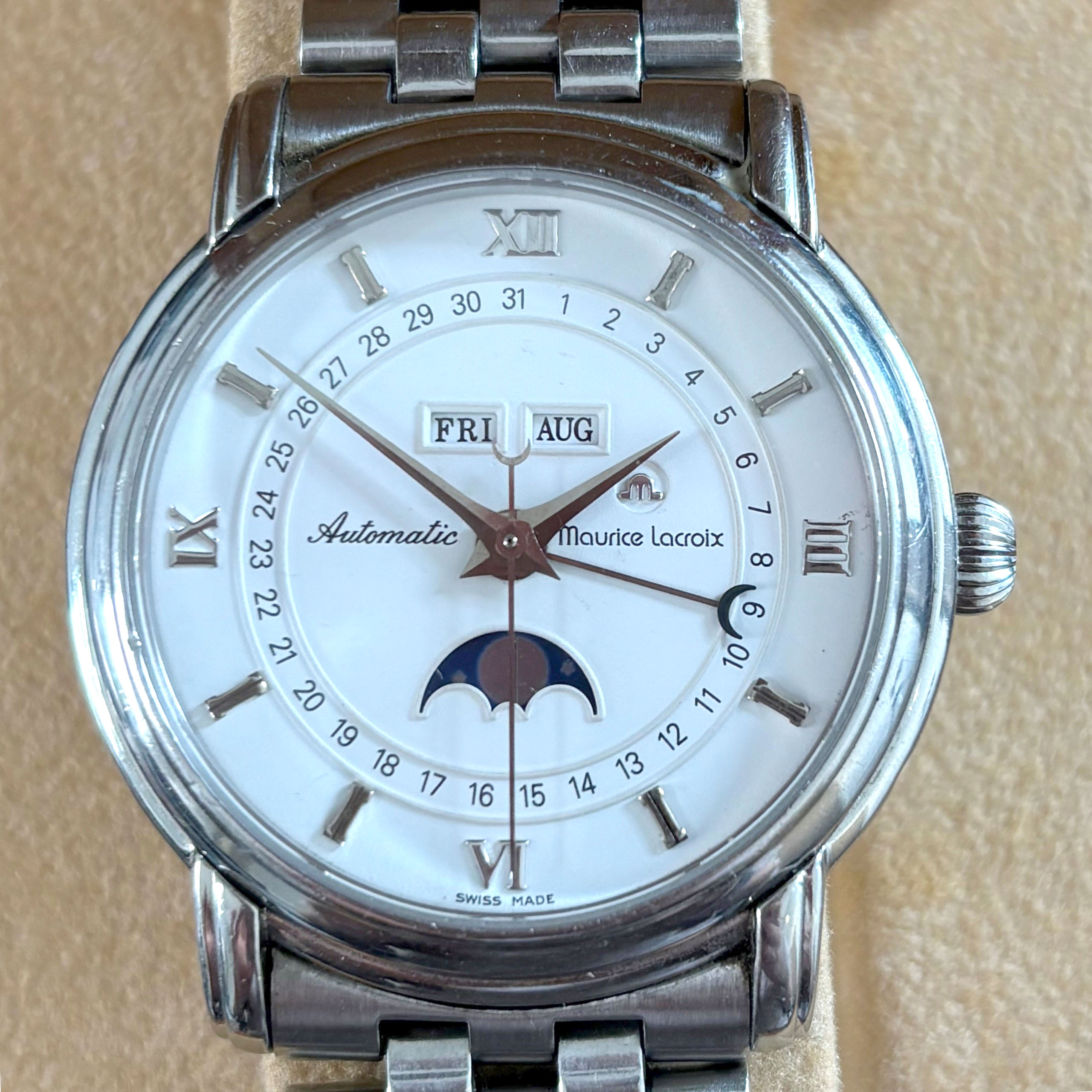Maurice Lacroix chronograph moonphase watch