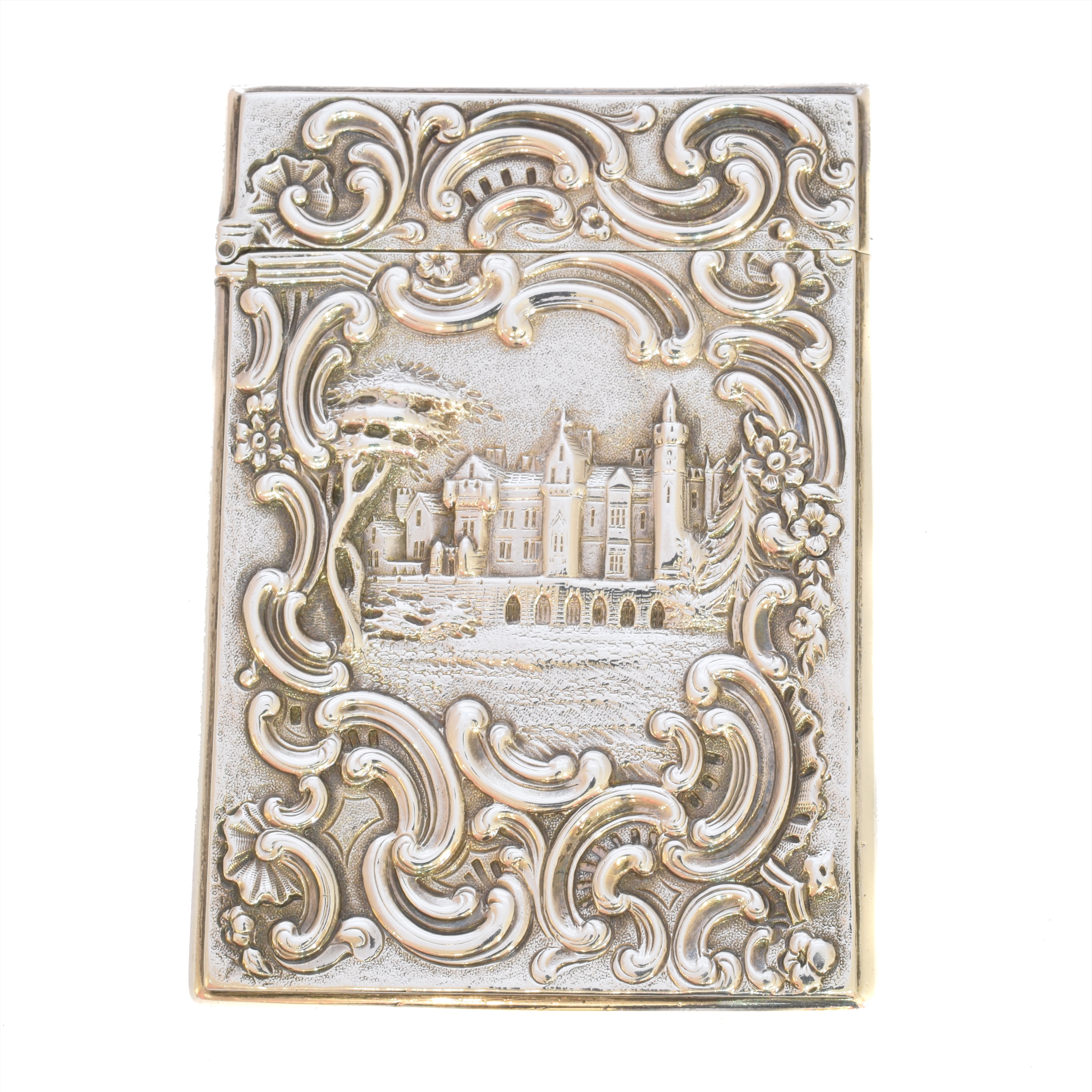 George Unite silver castle top case