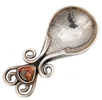 Omar Ramsden silver caddy spoon