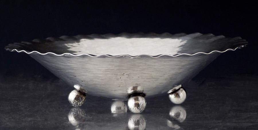 Wiener Werkstatte silver dish