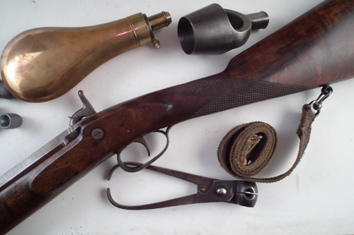 Joseph Bourne Percussion rifle 28th March Arms Militaria Auction