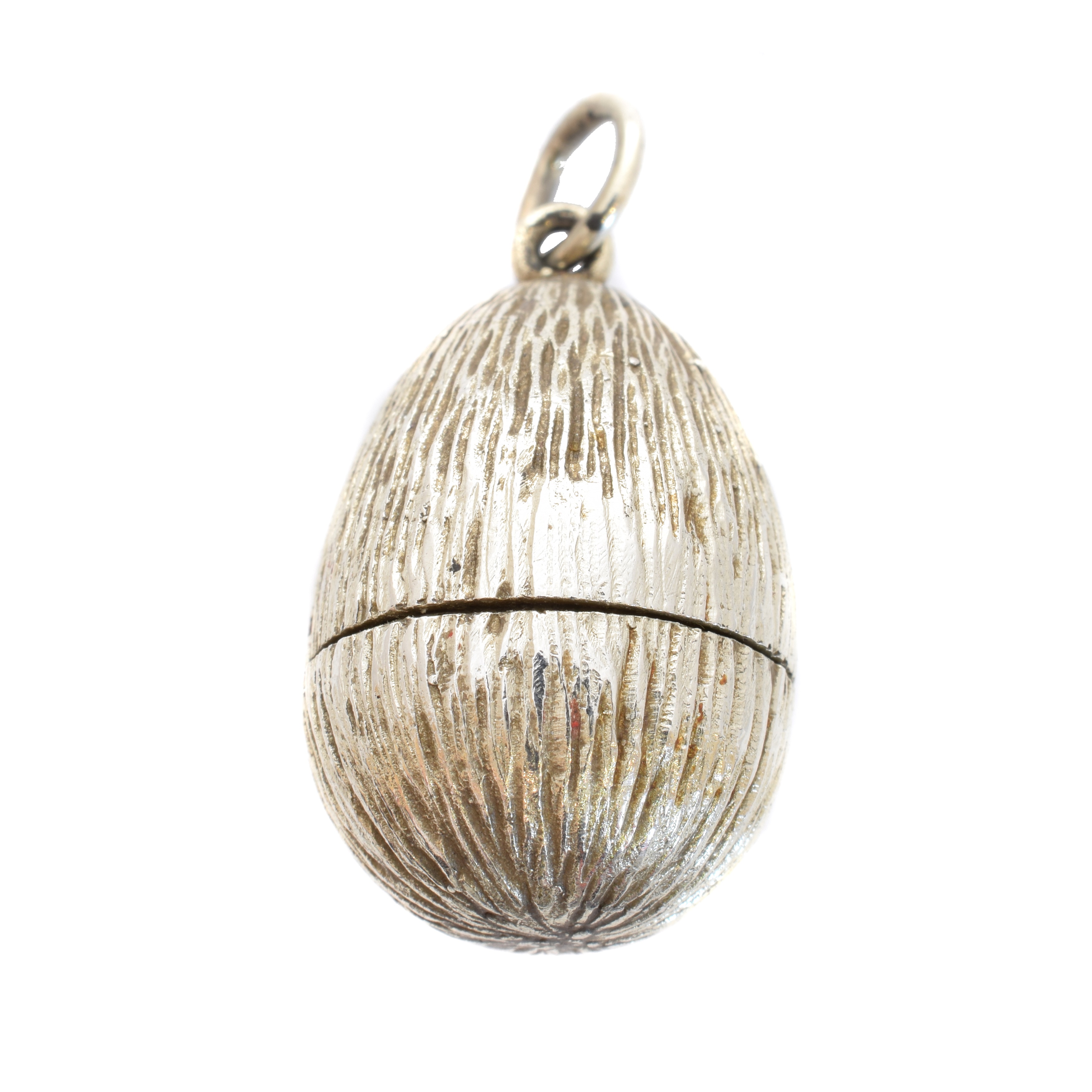 Stuart Devlin Silver Easter Egg Pendant