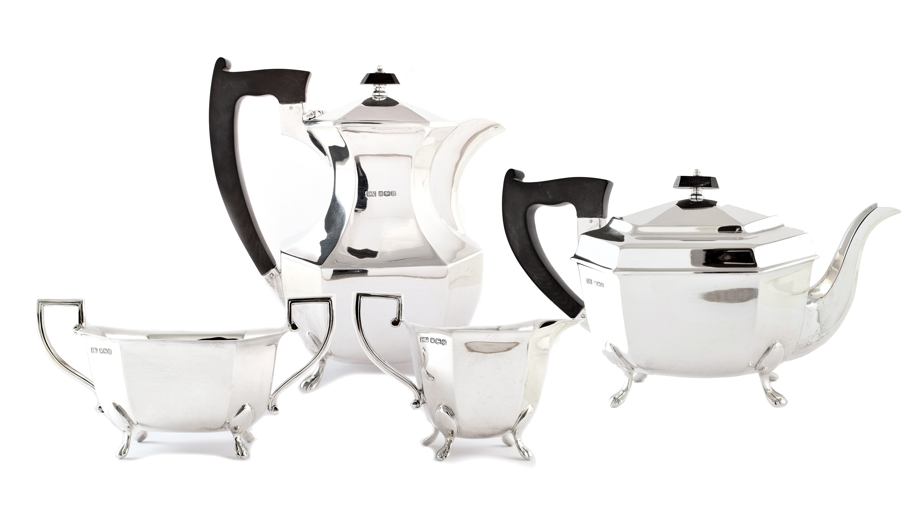 Viner's silver tea set